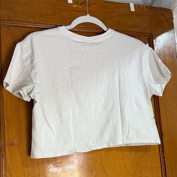 Girls Zara Kids White Cropped Short sleeve T-Shirt - Picture 4 of 5